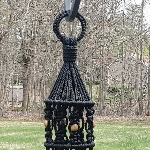 Handcrafted Macrame Birdcage Plant Hanger - Picture 5 of 8